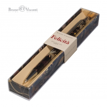 Ручка Bruno Visconti  Felicita.НОЧНЫЕ ЦВЕТЫ шарик.автомат.в картон.футляре,0,7мм,синяя,метал.корпус арт.20-0263/22