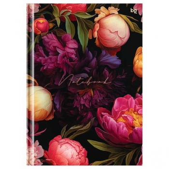 Блокнот А5 80л. бизнес BG Flowers, клетка, тверд. обложка, глянцевая ламинация арт.ББ5т80_лг 09337-1