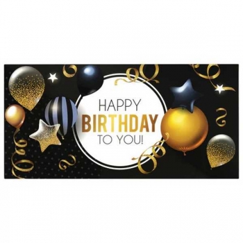 Конверт для денег 82*166мм ЗОЛОТАЯ СКАЗКА HAPPY BIRTHDAY TO YOU!, выборочный лак арт.113751