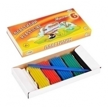 Пластилин МУЛЬТИКИ,  6цв, 120 гр, со ст. арт.280015 Пластилин МУЛЬТИКИ,  6цв, 120 гр, со ст. арт.280015