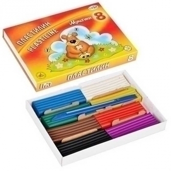 Пластилин МУЛЬТИКИ,  8цв, 160гр со ст. арт. 280016 Пластилин МУЛЬТИКИ,  8цв, 160гр со ст. арт. 280016