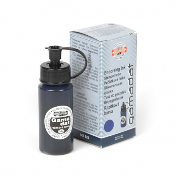 Краска штемпельная KOH-I-NOOR синяя с капельн. 20гр. арт.142523