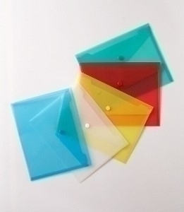 Папка-конверт В5 на кнопке 240*190 зеленый арт.В5-з