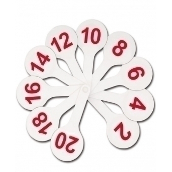 Касса (веер) цифры от 1 до 20 арт.ВК05