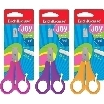 Ножницы ErichKrause Joy 13,5 см, детские, карт. блистер арт.15033 Ножницы ErichKrause Joy 13,5 см, детские, карт. блистер арт.15033