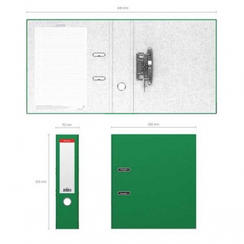 Файл-регистратор А4/70мм ErichKrause Standard зеленый арт.277