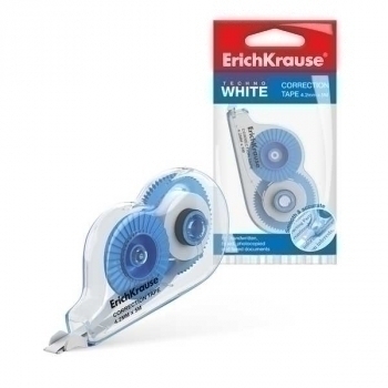Штрих-корректор в ленте ErichKrause 4,2мм*5м Arctic white, в пакетике арт.21885 Штрих-корректор в ленте ErichKrause 4,2мм*5м Arctic white, в пакетике арт.21885
