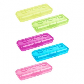 Пенал-футляр СТАММ, неоновые цвета, ассорти арт.ПН16