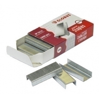 Скобы №24/6 для степлера 1000шт./в карт. коробке арт. С24/6-1000