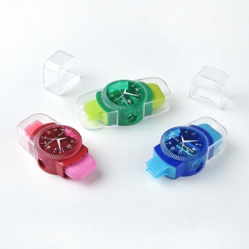 ТОЧИЛКА С КОНТЕЙНЕРОМ, ЛАСТИКОМ И ЩЕТКОЙ, 1 ОТВЕРСТИЕ MANGA ANIME. CITY арт.35-0056