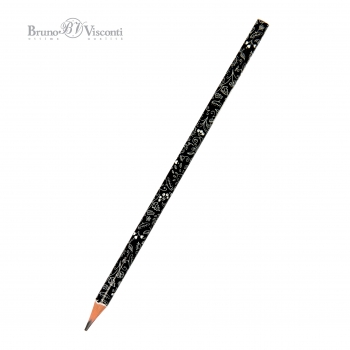Карандаш Bruno Visconti HB ч/гр. ArtGraphix. Ягодки-малинки, трехгранный, пластик. корпус арт.21-0038/03