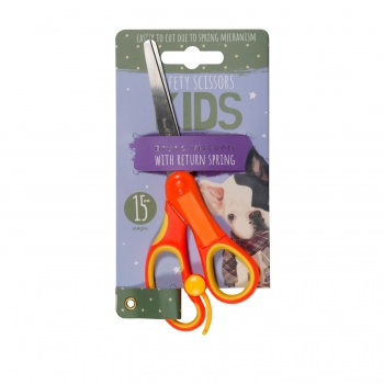 НОЖНИЦЫ ДЕТСКИЕ SPRINGCUTKIDS 15 см. (с возвратным механизмом и окошком для подписи) арт.60-0020 НОЖНИЦЫ ДЕТСКИЕ SPRINGCUTKIDS 15 см. (с возвратным механизмом и окошком для подписи) арт.60-0020