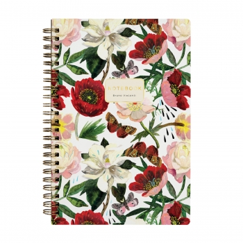 Тетрадь 60л в клетку на гребне Bruno Visconti ПИОНЫ  арт.7-60-201/03