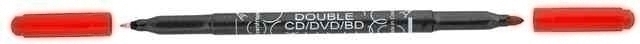 Маркер Double (с двумя разными наконечниками) для CD/DVD перманентный 0,6/2,5 мм, красный арт.3616 0104 Маркер Double (с двумя разными наконечниками) для CD/DVD перманентный 0,6/2,5 мм, красный арт.3616 0104