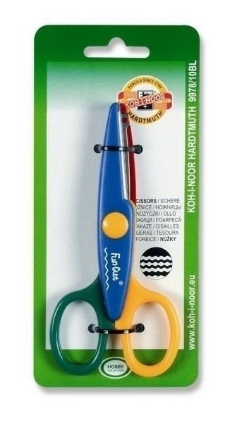 Ножницы декоративные для творчества SMALL WAVE  KOH-I-NOOR арт.9978001010BL