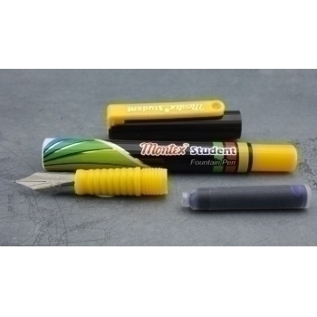 Ручка Montex перьевая Student с баллончиком, синяя  арт.Student