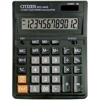 Калькулятор Citizen SDC 444S 12 разр., 2пит., двухуровн.память, 199х153х30 арт.SDC-444S