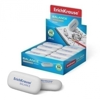 Ластик ErichKrause BALANCE Mini, белый арт.34638 Ластик ErichKrause BALANCE Mini, белый арт.34638