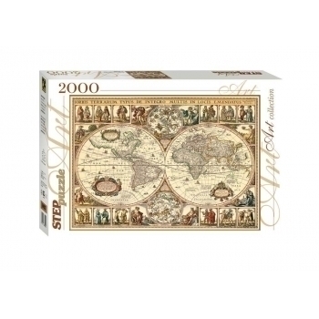Пазл 2000 эл. Art collection Историческая карта мира, 680х960, 8+ арт.84003