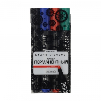 НАБОР ИЗ 4-Х МАРКЕРОВ ПЕРМАНЕНТНЫХ  UniMark, ЧЕРНЫЙ/СИНИЙ/КРАСНЫЙ/ЗЕЛЕНЫЙ, БЛИСТЕР арт.22-0016 НАБОР ИЗ 4-Х МАРКЕРОВ ПЕРМАНЕНТНЫХ  UniMark, ЧЕРНЫЙ/СИНИЙ/КРАСНЫЙ/ЗЕЛЕНЫЙ, БЛИСТЕР арт.22-0016