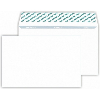 Конверт С4 силикон. зам. 500 шт./уп 229*324мм, белый, 90 г/м2, Postfix, с внутр. запеч., клапан с шир. стороны арт.1603
