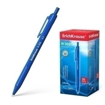 Ручка шариковая автоматическая ErichKrause R-305 Matic Classic, 0.7, синяя арт.39055 Ручка шариковая автоматическая ErichKrause R-305 Matic Classic, 0.7, синяя арт.39055