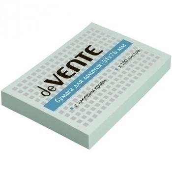 Клейкая бумага д/заметок deVENTE (51*76) 100л, голубая арт.2010311