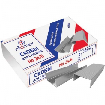 Скобы №24/6 для степлера Attomex арт.4141300