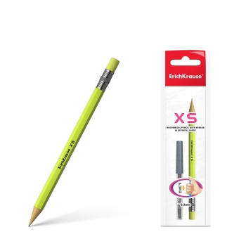Карандаш автоматический 0.5мм ErichKrause XS в наборе с 20 грифелями 0.5 мм, НВ арт.45203