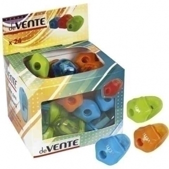 Точилка deVENTE пластмассовая, 1 отверстие, с контейнером, в картонном дисплее арт.4071603 Точилка deVENTE пластмассовая, 1 отверстие, с контейнером, в картонном дисплее арт.4071603