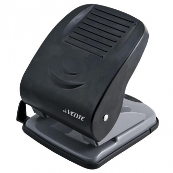 Дырокол (40 л) deVENTE. Stripe пластик, с линейкой, в карт. коробке, черный арт. 4020347 Дырокол (40 л) deVENTE. Stripe пластик, с линейкой, в карт. коробке, черный арт. 4020347