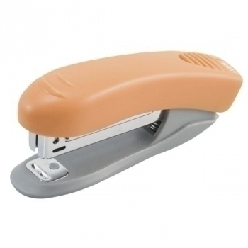 Степлер 10 (10л) deVENTE Neon пластик, с антистеплером, в карт.коробке, неон оранжевый, арт. 4142344