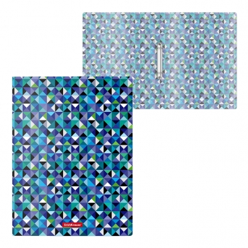 Папка А4 на 4 кольцах 24мм пластик. Berlingo Eco 600 мкм, D-кольца, с внутр. карманом арт.RB4_4D801