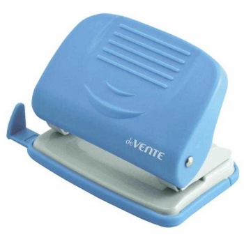 Дырокол (20 л) deVENTE Neon пластик, с линейкой, в карт. кор., неоновый голубой арт. 4020328 Дырокол (20 л) deVENTE Neon пластик, с линейкой, в карт. кор., неоновый голубой арт. 4020328