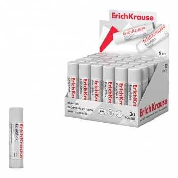 Клей-карандаш ErichKrause EasyStick  6г. в карт. дисплее арт.48029