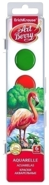 Акварель ArtBerry с УФ защитой яркости 06 цветов арт.41723 Акварель ArtBerry с УФ защитой яркости 06 цветов арт.41723