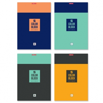 Блокнот А4 60л на склейке ErichKrause Color Block, в клетку арт.49688 Блокнот А4 60л на склейке ErichKrause Color Block, в клетку арт.49688