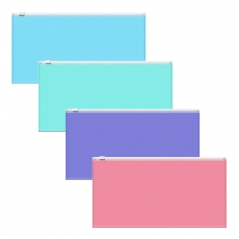 Папка на молнии Travel ErichKrause Fizzy Pastel  ассорти арт.50341 Папка на молнии Travel ErichKrause Fizzy Pastel  ассорти арт.50341