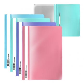 Папка-скоросшиватель A4 ErichKrause Fizzy Pastel ассорти арт.50484