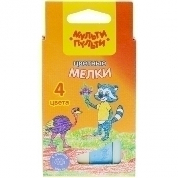 Мелки цветные 4 цв/наб. Енот в Австралии арт.ЦМ_11128 Мелки цветные 4 цв/наб. Енот в Австралии арт.ЦМ_11128