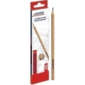 Карандаши набор 12 шт Архитектор deVENTE 2M-2Т шестигр., заточ, в карт. кор. арт. 5030703