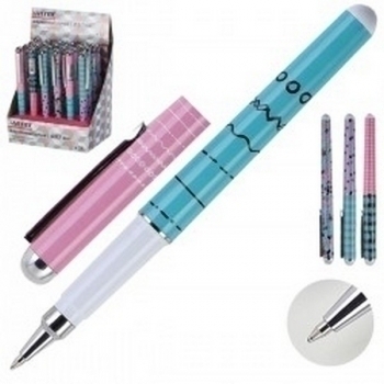 Ручка шариковая deVENTE Study, 0.7мм,  для левшей, каучук. корпус, синяя арт. 5073606