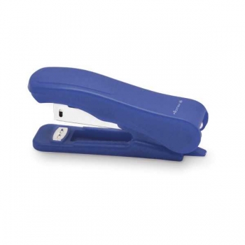Степлер 10 (15л) Attomex пластиковый, с антистеплером, в карт. коробке, синий, арт. 4142324