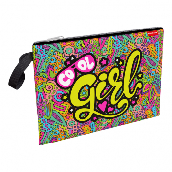 Папка текстильная на молнии ErichKrause® Cool Girl, A4 арт.52639