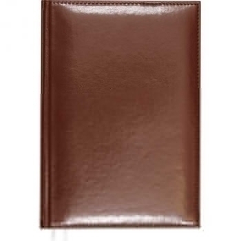 Ежедневник А5 145*205 мм, недатир. Attomex Visa 272 стр, бел. бум., тв. обл. ,  перф-я, ТЕМНО-КОРИЧНЕВЫЙ арт.2034625