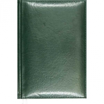 Ежедневник А5 145*205 мм, недатир. Attomex Visa 272 стр, бел. бум., тв. обл., перф-я, ТЕМНО-ЗЕЛЕНЫЙ  арт.2034627