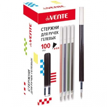 Стержень гелевый deVENTE 130мм/0.5мм  черный арт. 5053701