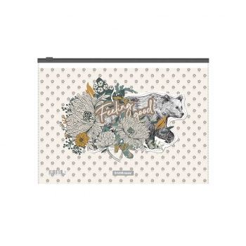 Папка на молнии А4 ErichKrause Natural Life  арт.54060