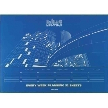 Планинг недатир. EVERY WEEK, Megapolis 330*220 мм, 60л, жел. блок, клеевое скрепление арт.44405 Планинг недатир. EVERY WEEK, Megapolis 330*220 мм, 60л, жел. блок, клеевое скрепление арт.44405