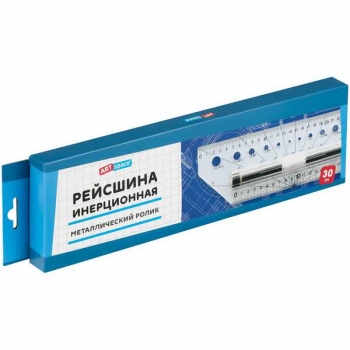 Линейка-рейсшина 30 см ArtSpace металлический ролик арт.РМ_1292